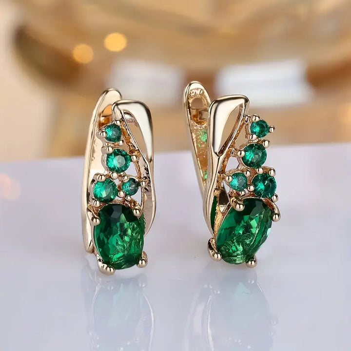 Nora™ - Emerald Elegance Collection Earrings