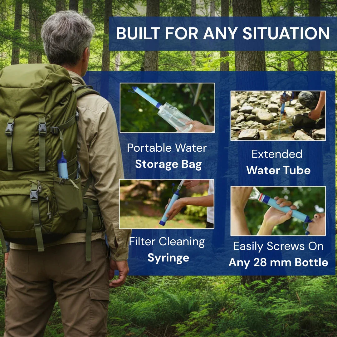 HYDRA-X1 Emergency Water Filter Straw (400 gal) (Canada)