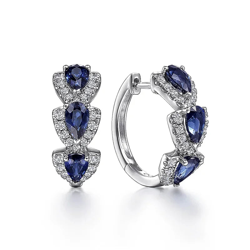 Elisa™ - Classic Sapphire Collection Earrings