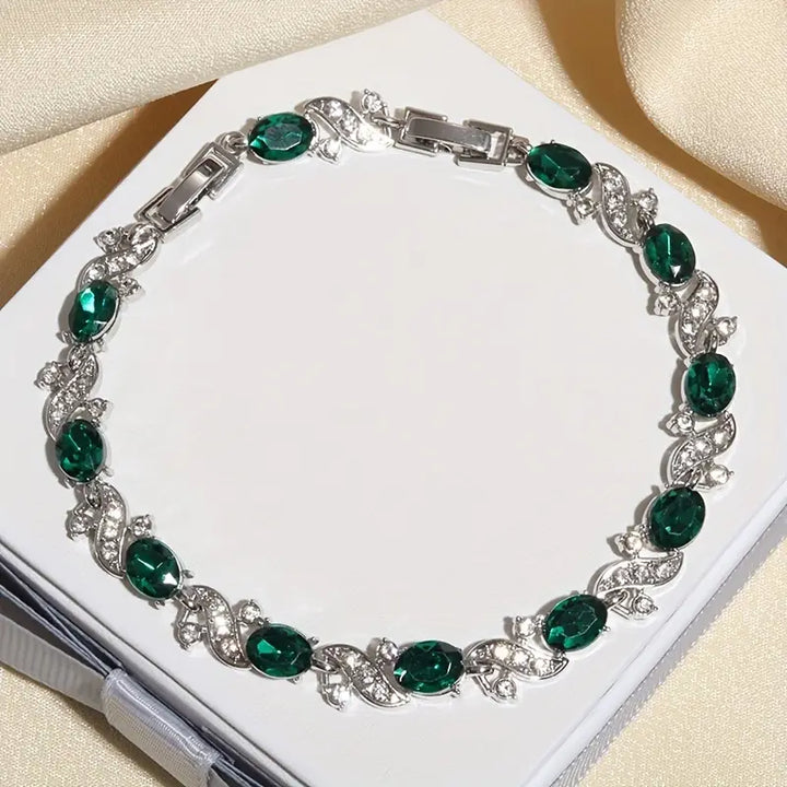 Helena™ - Emerald Elegance Collection Bracelet