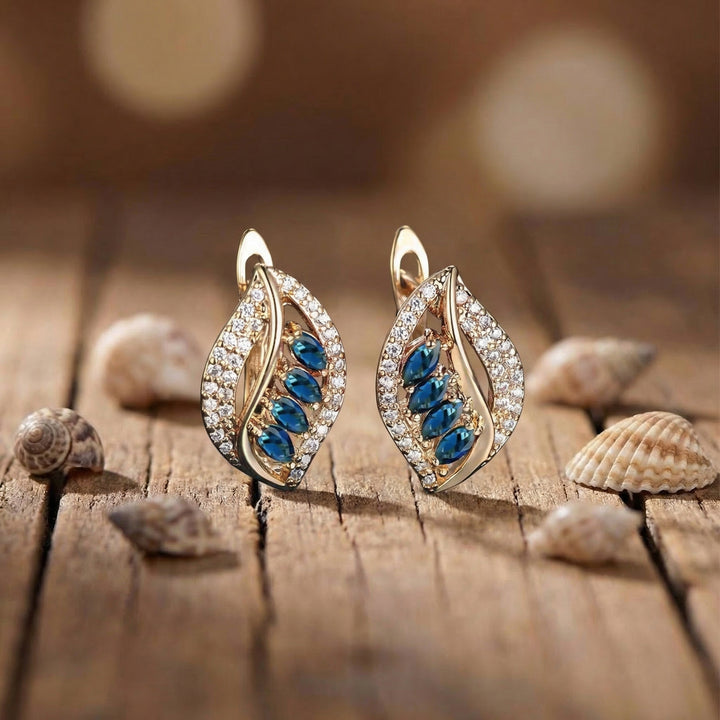 Nora™ - Classic Sapphire Collection Earrings