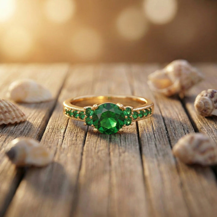 Helga™ - Emerald Elegance Collection Ring