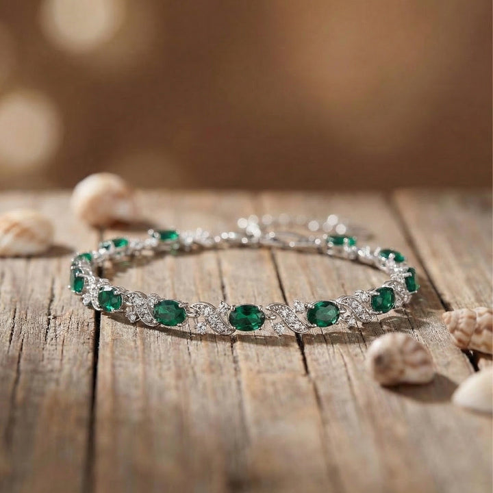 Helena™ - Emerald Elegance Collection Bracelet